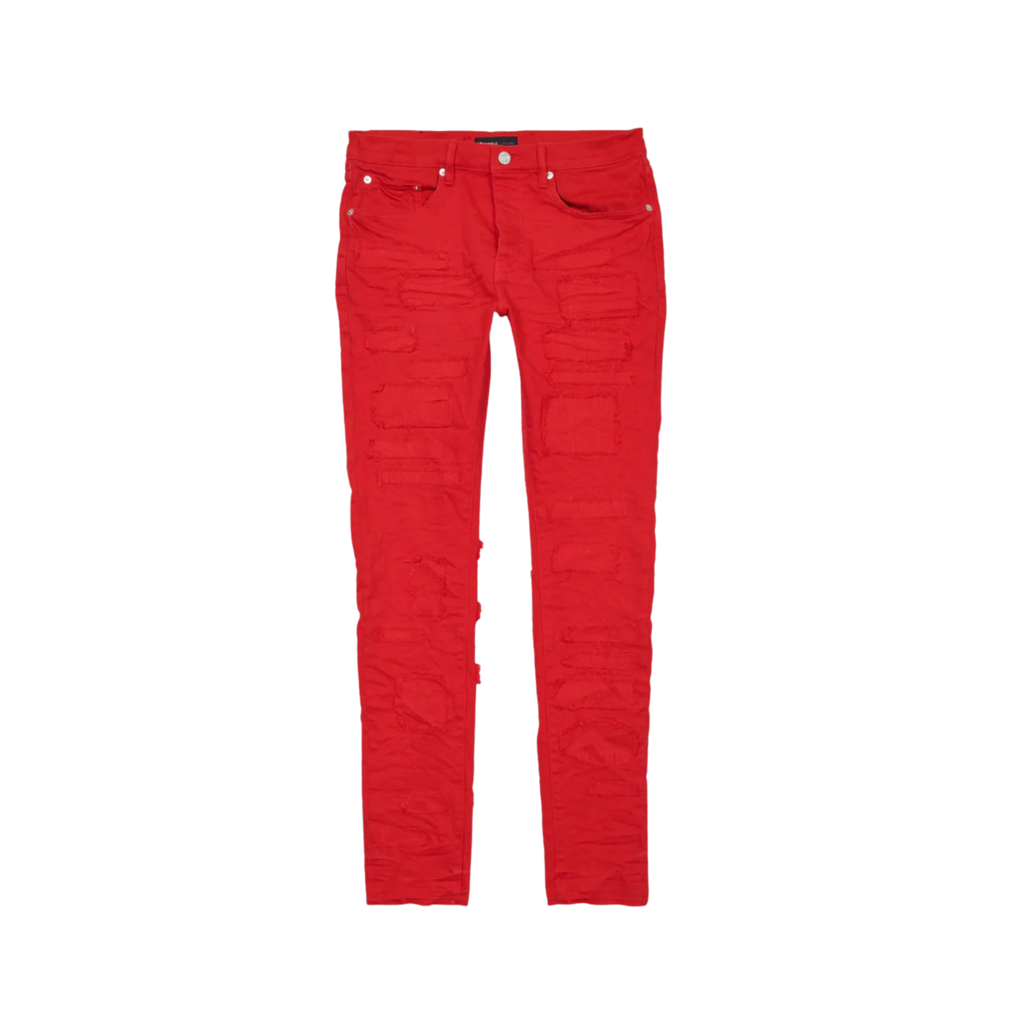 PURPLE BRAND JEANS LOW RISE SKINNY JEAN - RED JACKET PATCH REPAIR – The  Superior Shop
